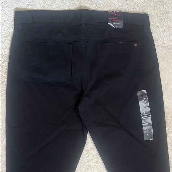 NWT Tommy Hilfiger Black Straight leg pants sz 12 - Picture 8 of 9